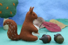 Squirrel and Acorn Set