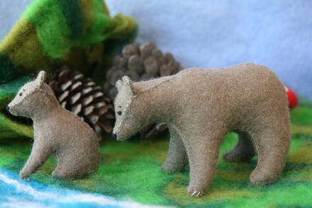 Mother and Baby Bear Set