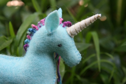 Aqua and Rainbow Unicorn