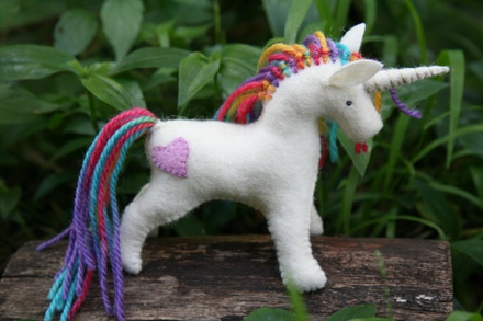 Rainbow and Heart Unicorn