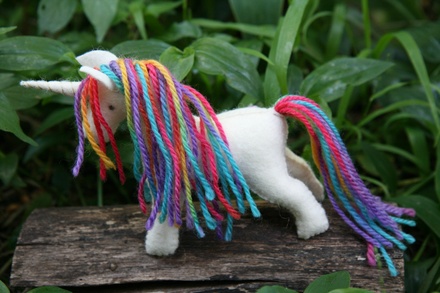 Rainbow and Heart Unicorn