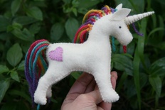 Rainbow and Heart Unicorn
