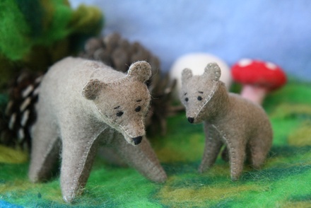 Mother and Baby Bear Set