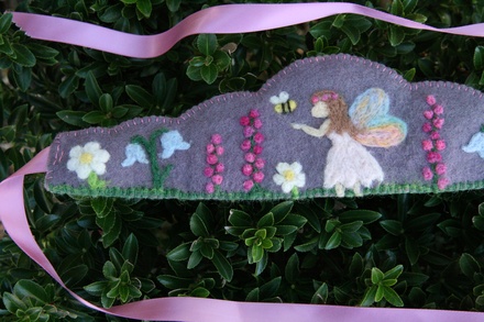 Fairy, Bee & Spring Flowers Crown