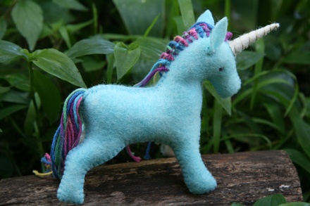 Aqua and Rainbow Unicorn