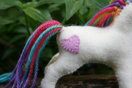 Rainbow and Heart Unicorn