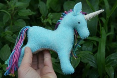 Aqua and Rainbow Unicorn