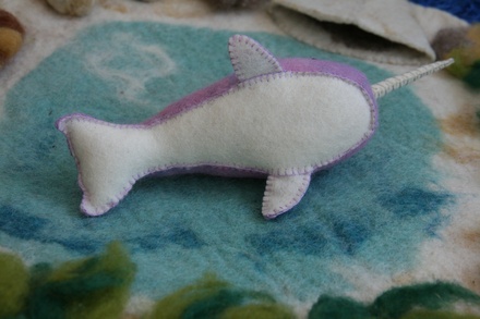 Purple & Blue Toned Narwhal