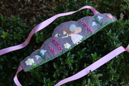 Fairy, Bee & Spring Flowers Crown