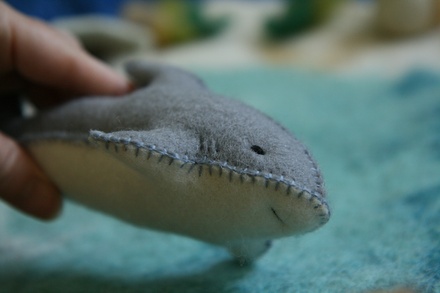 Bull Shark (Blue Stitching)