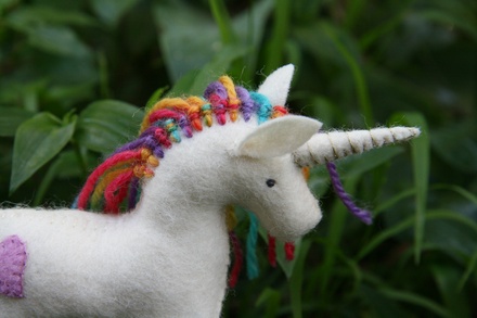 Rainbow and Heart Unicorn
