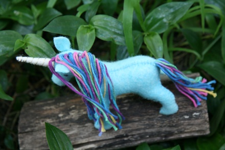 Aqua and Rainbow Unicorn