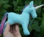 Aqua and Rainbow Unicorn